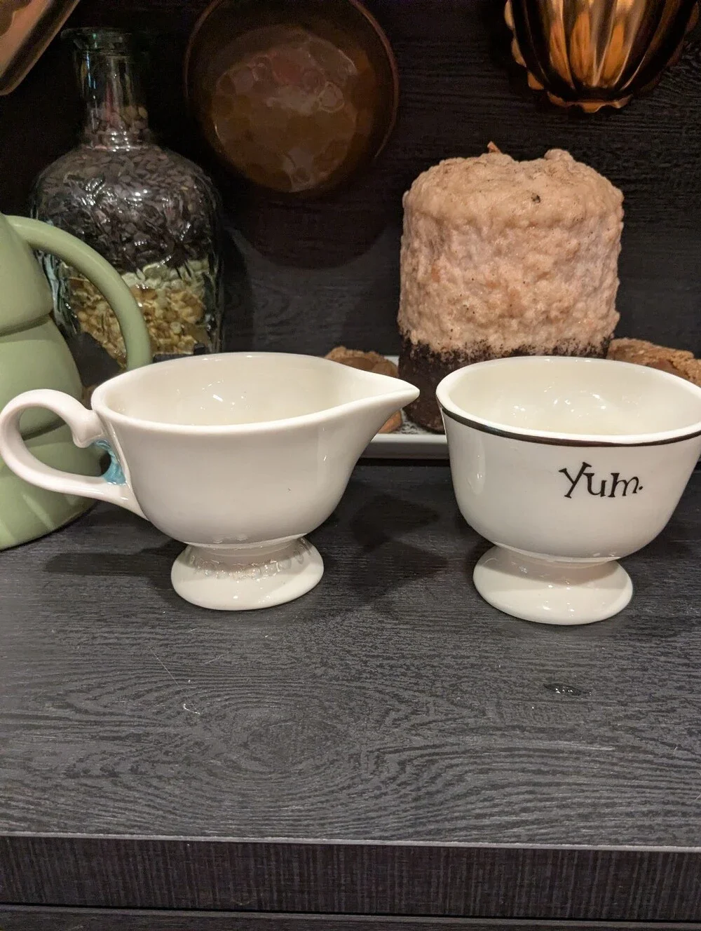 Baileys Irish Cream 1996 Limited Edition Wink Face Sugar Bowl & Creamer Set